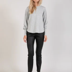 CC HEART LEGGINGS I LÄDER - Black