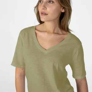 CC HEART REGULJÄR T-SHIRT - Dusty olive