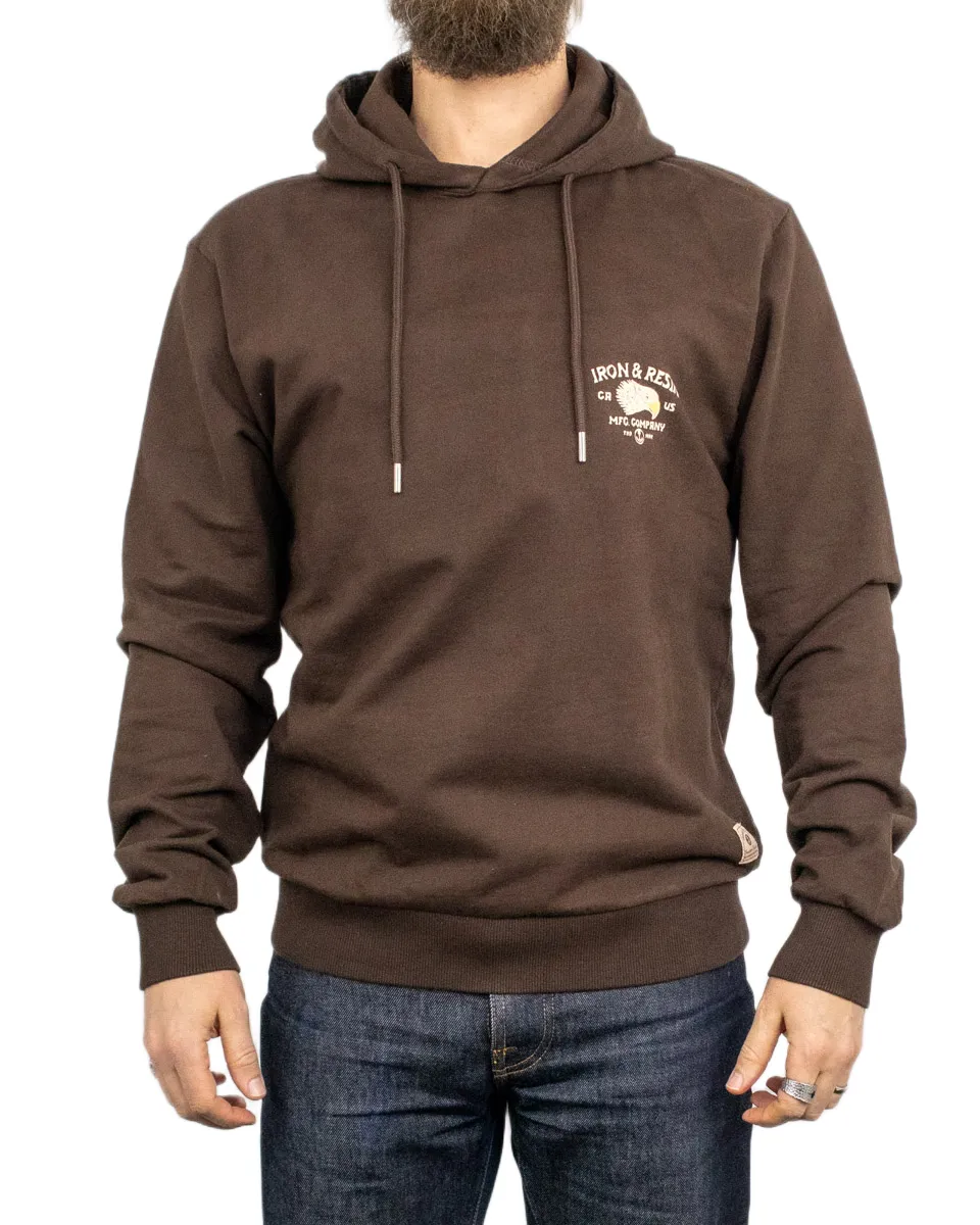 Iron & Resin - Hoodie med örn - Don't ruin it - Brun - Bild 4