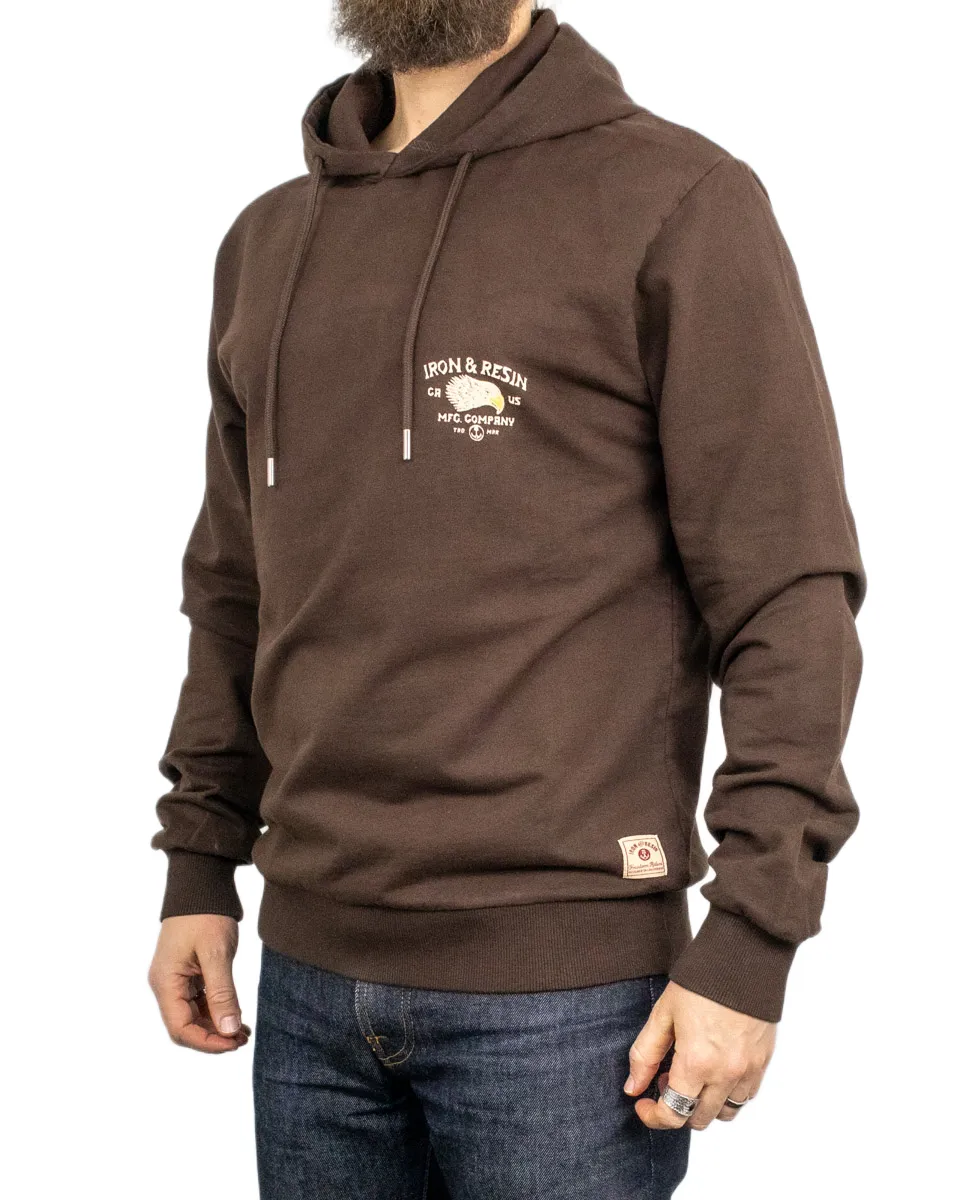 Iron & Resin - Hoodie med örn - Don't ruin it - Brun - Bild 5