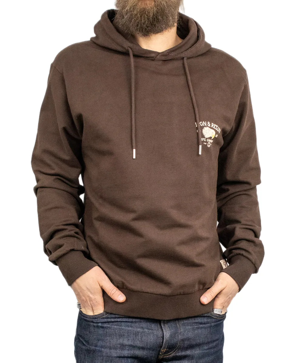 Iron & Resin - Hoodie med örn - Don't ruin it - Brun - Bild 3