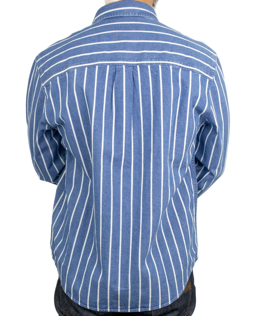 Lee - Skjorta - Button Down stripe - Blå - Bild 4