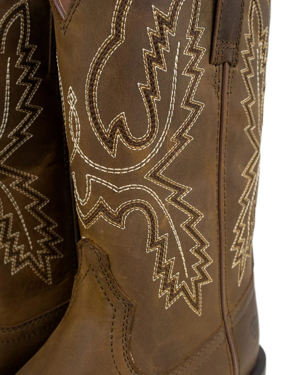 Ariat - Cowboy Boots - Sport Stratten Distressed - Brun - Bild 3