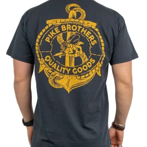 Pike Brothers - T-Shirt - Seabees - Marinblå