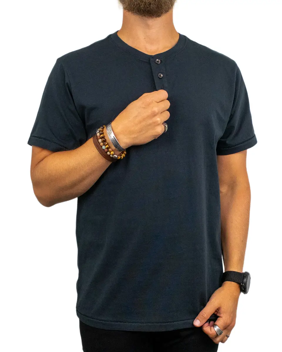 Brixton - Henley T-Shirt - Baseline - Svart