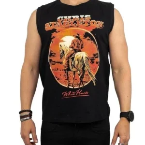 Band Tee - Linne - Chris Stapleton - White Horse - Svart
