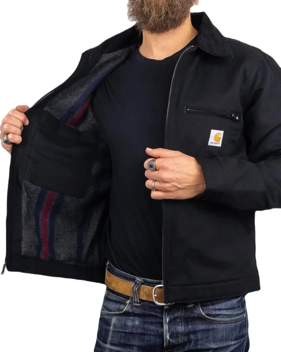 Carhartt Workwear - Detroit Jacka - Duck Detroit - Svart - Bild 8