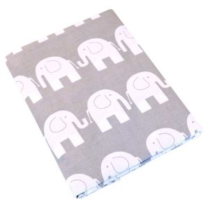 Bäddset Elefant Grå Vagn/Vagga 65×80 cm Oeko-Tex