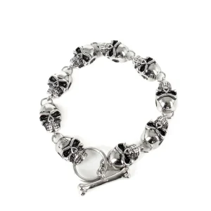 Jernhest - Armband Döskallar Silver - Lucas