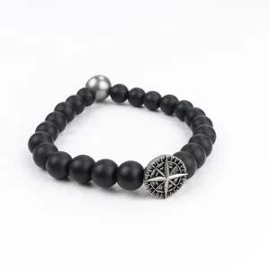 Jernhest - Armband Pärlor - Diego - Svart
