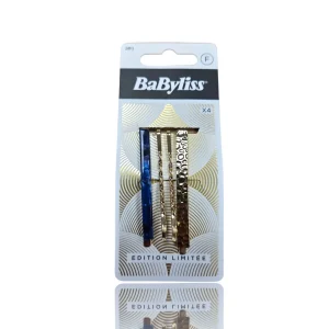 Hårnålar Fest Blå/Guld 4-pack