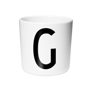 Mugg Ecozen Bokstav G Melamin Vit 7 cm