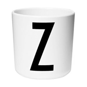 Mugg Ecozen Bokstav Z Melamin Vit 7 cm