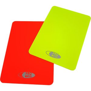 Domarkort Reservkort Referee Cards Gul/Röd