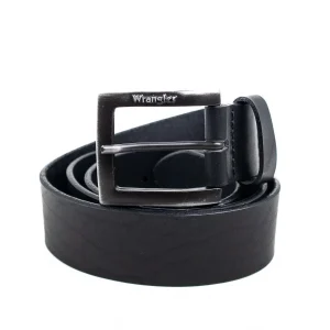 Wrangler - Läderbälte Svart - Kabel Buckle
